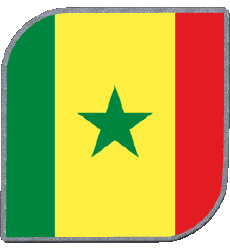 Drapeaux Afrique Sénégal Carré 