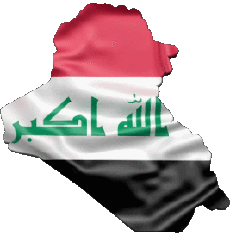 Drapeaux Asie Iraq Carte 