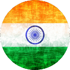 Drapeaux Asie Inde Rond 