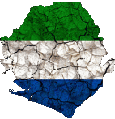 Flags Africa Sierra Leone Map 