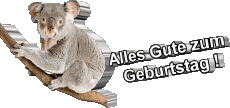 Messagi Tedesco Alles Gute zum Geburtstag Tiere 013 