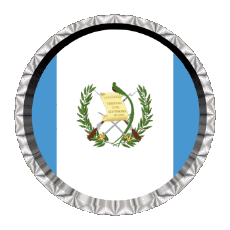 Drapeaux Amériques Guatemala Rond - Anneaux 