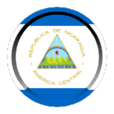 Bandiere America Nicaragua Rotondo - Anelli 