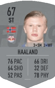 Multimedia Vídeo Juegos F I F A - Jugadores  cartas Noruega Erling Braut Haland 