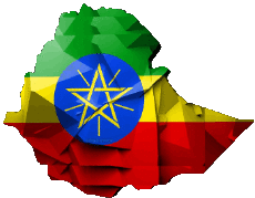 Drapeaux Afrique Ethiopie Carte 