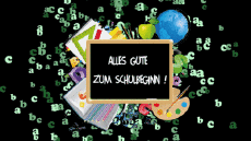 Mensajes Alemán Alles Gute zum Schulbeginn Fondo animado 004 
