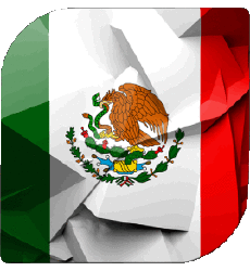 Bandiere America Messico Quadrato 