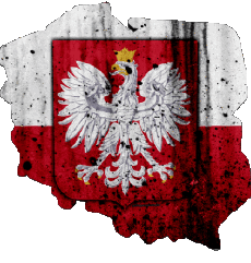 Banderas Europa Polonia Mapa 