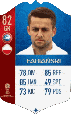 Multimedia Videospiele F I F A - Karten Spieler Polen Lukasz Fabianski 