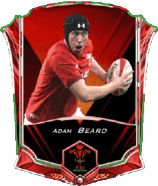 Sports Rugby - Joueurs Pays de Galles Adam Beard 