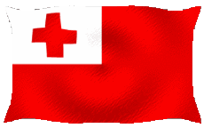 Banderas Oceanía Tonga Ondulación 