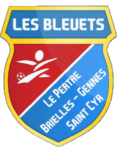 Sports FootBall Club France Logo Bretagne 35 - Ille-et-Vilaine Les Bleuets le Pertre Brielles Gennes St Cyr le GR 