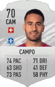 Multimedia Vídeo Juegos F I F A - Jugadores  cartas Suiza Samuele Campo 