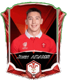 Sport Rugby - Spieler Wales Team 2025 Josh ADAMS 