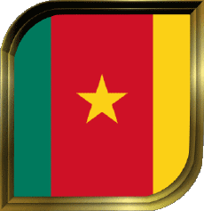 Drapeaux Afrique Cameroun Carré 