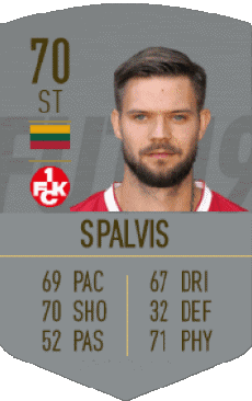 Multimedia Vídeo Juegos F I F A - Jugadores  cartas Lituania Lukas Spalvis 