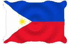 Drapeaux Asie Philippines Ondulation 