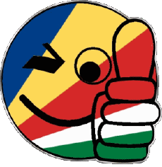 Drapeaux Afrique Seychelles Smiley - OK 
