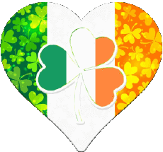 Bandiere Europa Irlanda Cuore 