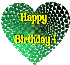 Messages English Happy Birthday Heart 009 