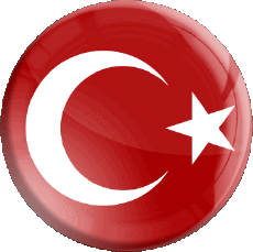 Fahnen Asien Türkei Runde 
