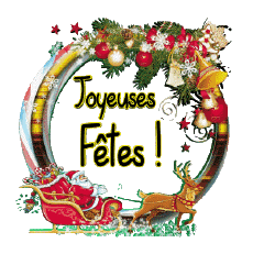 Messagi Francese Joyeuses Fêtes (Noël) Serie 04 