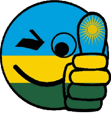 Flags Africa Rwanda Smiley - OK 
