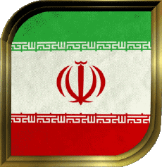Bandiere Asia Iran Quadrato 