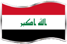 Drapeaux Asie Iraq Rectangle 