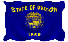 Bandiere America U.S.A - Stati Oregon Sventola 