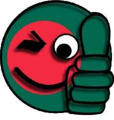 Banderas Asia Bangladesh Smiley - OK 