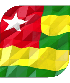 Flags Africa Togo Square 
