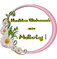Messages German Herzlichen Glückwunsch zum Muttertag 009 