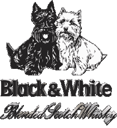 Drinks Whiskey Black and White 