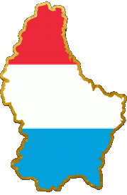 Banderas Europa Luxemburgo Mapa 