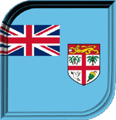 Bandiere Oceania Figi Quadrato 