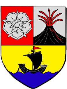 Blason-Drapeaux France Départements - Villes 974 SAINTE ROSE Blason