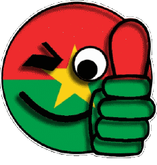 Banderas África Burkina Faso Smiley - OK 