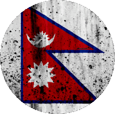 Fahnen Asien Nepal Runde 