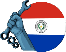 Messages Spanish 1 de Mayo Feliz día del Trabajador - Paraguay 