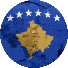 Bandiere Europa Kosovo Tondo 