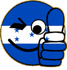 Banderas América Honduras Smiley - OK 
