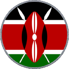 Flags Africa Kenya Round 