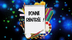 Nachrichten Französisch Bonne Rentrée Animierter Hintergrund 008 