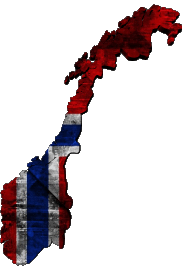 Flags Europe Norway Map 