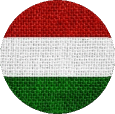 Flags Europe Hungary Round 