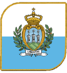 Bandiere Europa San Marino Quadrato 