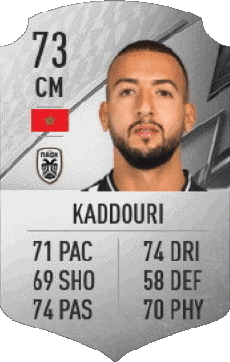 Multi Média Jeux Vidéo F I F A - Joueurs Cartes Maroc Omar El Kaddouri 