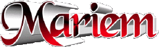 Nombre FEMENINO - Magreb Musulmán M Mariem 