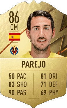 Multimedia Vídeo Juegos F I F A - Jugadores  cartas España Daniel Parejo Muñoz 